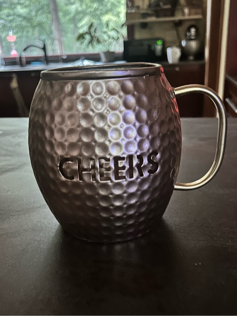 🩷 Pink Zebra Copper Cheers Mug Accent Shade with Handle